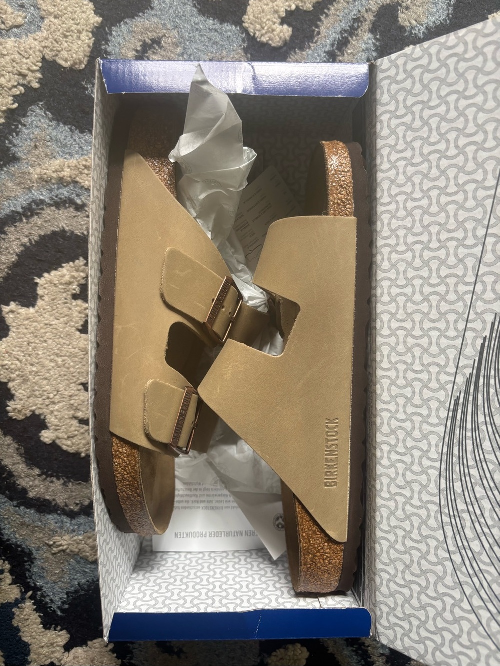 Birkenstock Arizona Sandals in Beige-Tan